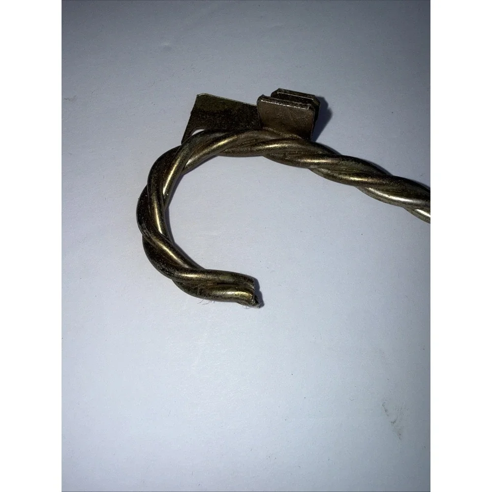 2 Vintage Twisted Rope Wall Shelf Brackets - Hollywood Regency Style -‎ Gold